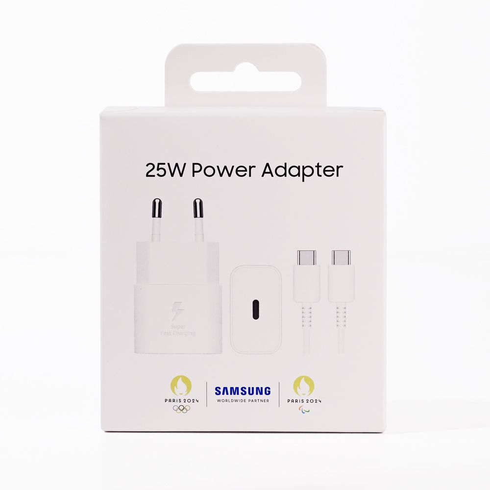 Samsung Kucni Punjac 3a 25w Sa Kablom Beli Ep-t2510-nbe - slika 2