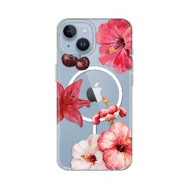 Slika Torbica Print Magsafe za iPhone 13/14 6.1 Hibiscus