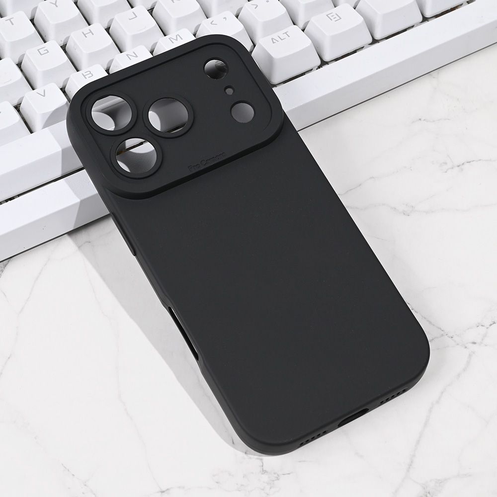 Torbica Silikon Pro Camera za iPhone 17 Pro 6.3 crna
