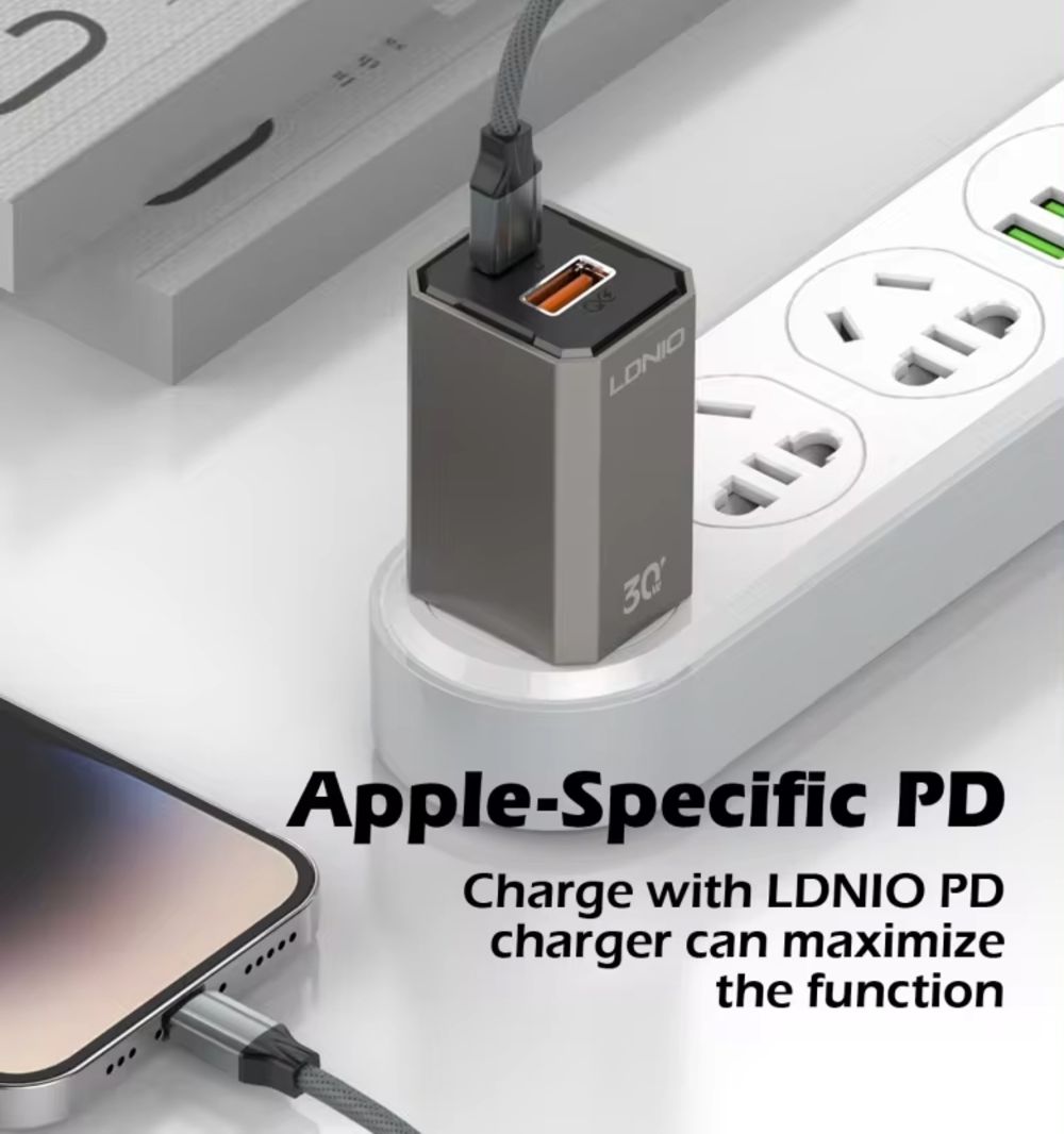 Data Kabl Ldnio Lc441i 30w Type Cna Iphone Sivi 1m - slika 3