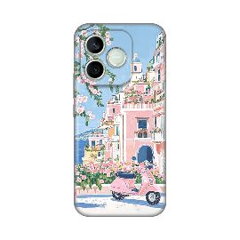 Torbica Silikonska Print za Honor 600 Lite Pink Italy