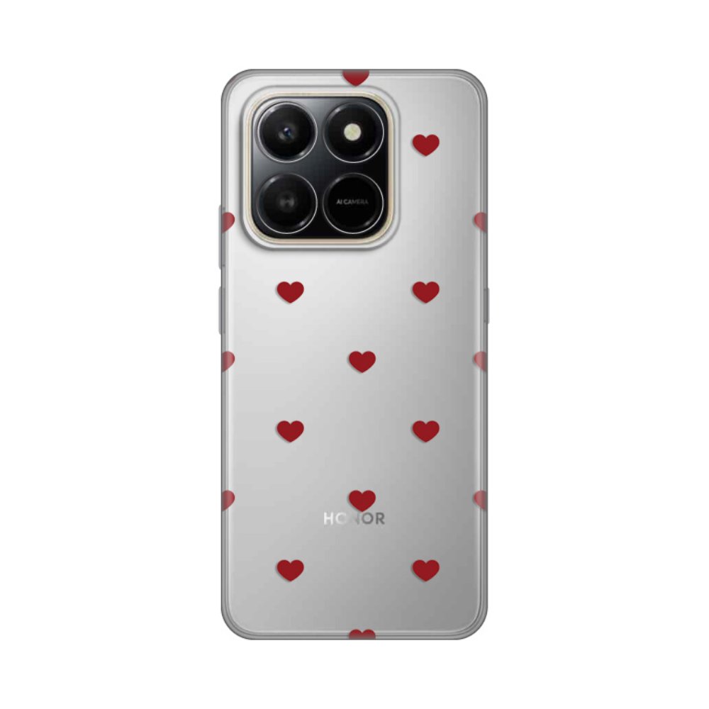 Torbica Silikonska Print za Honor X7d 4G/400 Smart 5G Red Hearts