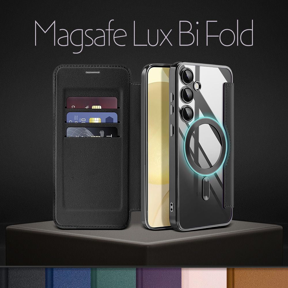 Torbica Magsafe Lux Bi Fold za Samsung S931B Galaxy S25 braon