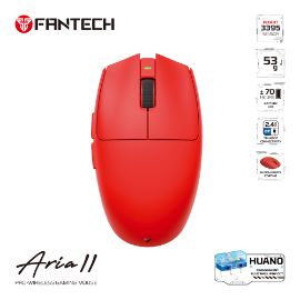 Mis Wireless Gaming Fantech XD7V2 Aria II crveni
