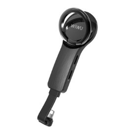 Slika Adapter Wiwu za slusalice i punjenje iPhone lighting crni
