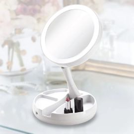 LED ogledalo za sminkanje belo