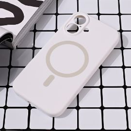 Torbica Magsafe Pure color za iPhone 16 6.1 bela