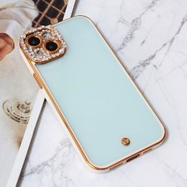 Slika Torbica Cirkon Camera za iPhone 15 Plus 6.7 bela