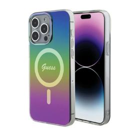 Slika Torbica Guess Hc IML Magsafe Iridescent za iPhone 15 Pro 6.1 crna (GUHMP15LHITSK)