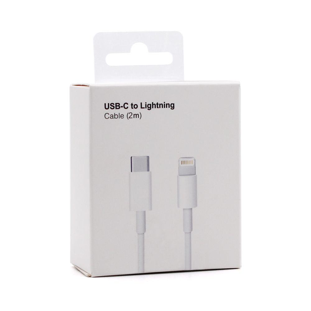 Data Kabl Pd Type C Na Iphone 11/12/13 Lightning Beli 2m - slika 2
