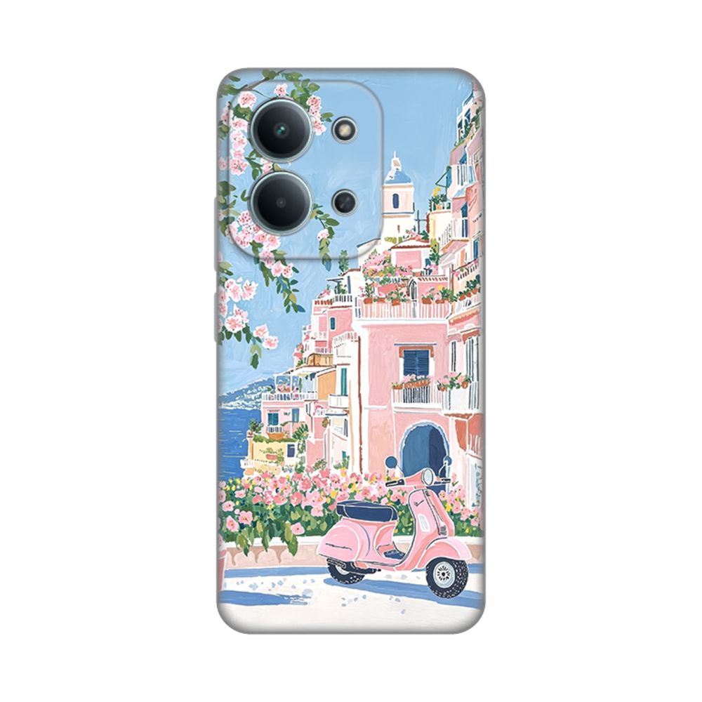 Torbica Silikonska Print za Xiaomi Redmi 15C 4G Pink Italy