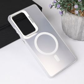 Slika Torbica Magsafe Clear za Samsung S938B Galaxy S25 Ultra srebrna