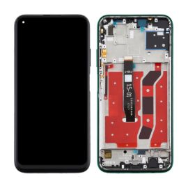 Slika LCD za Huawei P40 Lite +touch screen crni+frame zeleni