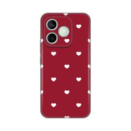Torbica Silikonska Print Skin za Honor 600 Lite Burgundy Hearts