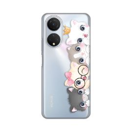 Slika Torbica Silikonska Print Skin za Honor X7 Cats