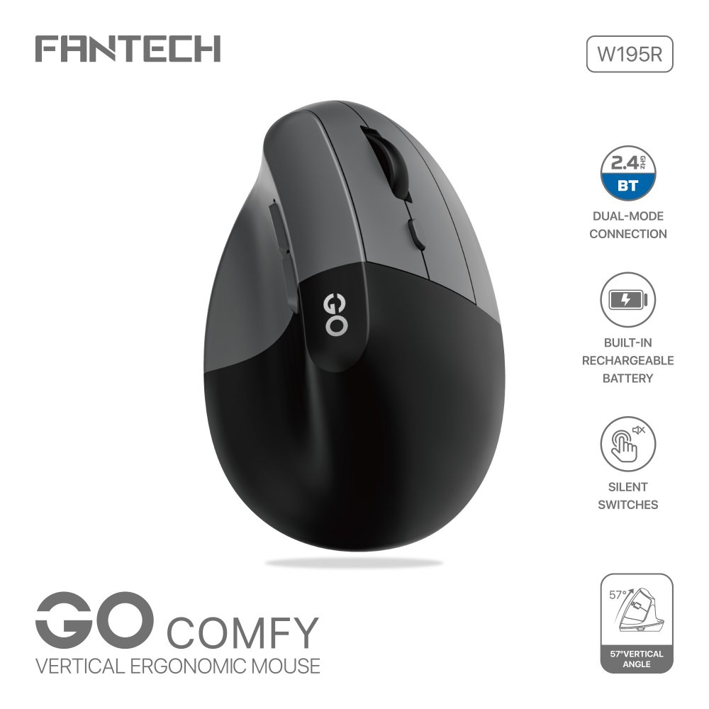 Mis Wireless Fantech W195R GO comfy sivi