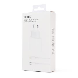 Kucni punjac PD Fast charger 20W za iPhone 11-14 sa PD lightning kablom CE beli