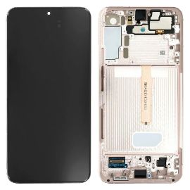 LCD za Samsung S906/Galaxy S22 Plus 5G + touch screen + frame Pink Gold Service Pack ORG/GH82-27501D