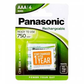 Slika Baterije Panasonic HHR-4MVE/4BC, 750mAh, punj. Ready to use