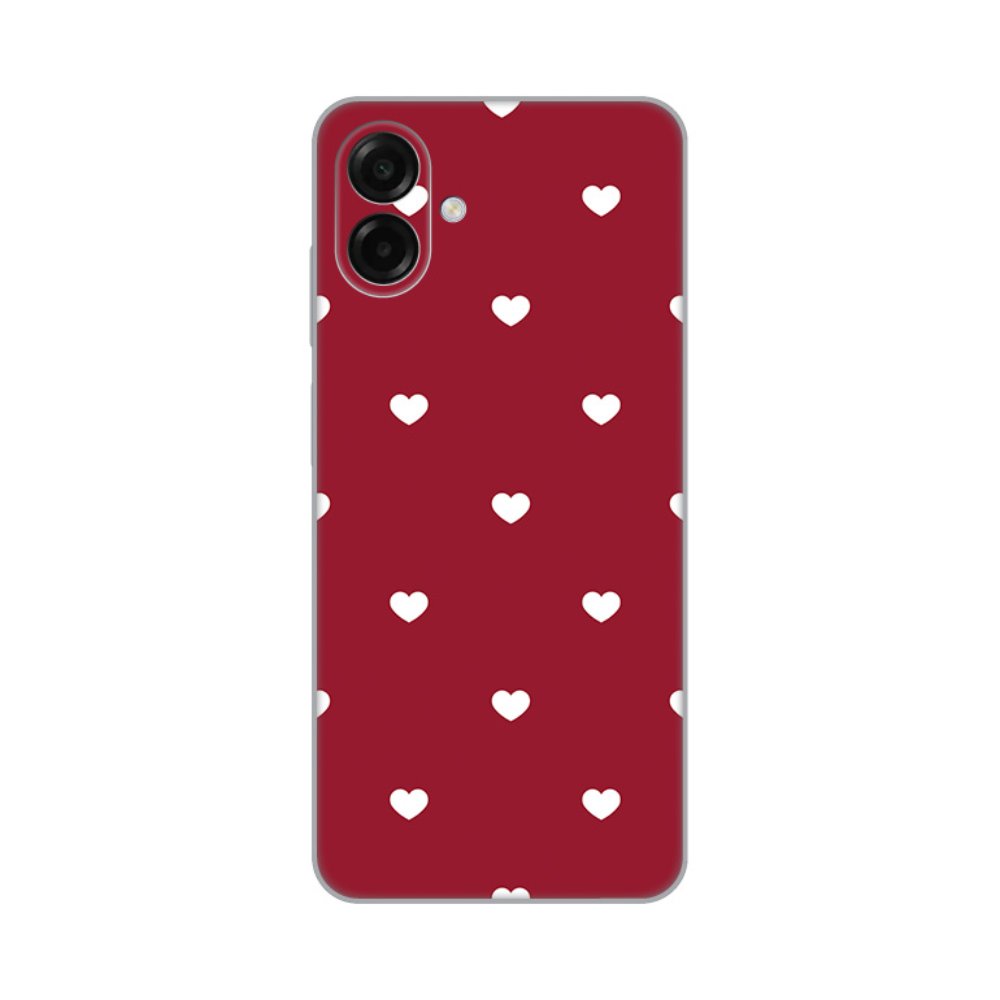 Torbica Silikonska Print Skin za Samsung A075F Galaxy A07 Burgundy Hearts