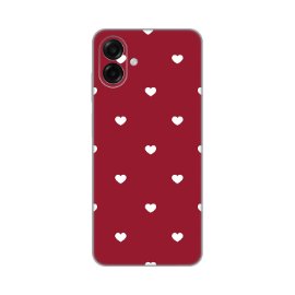 Torbica Silikonska Print Skin za Samsung A075F Galaxy A07 Burgundy Hearts