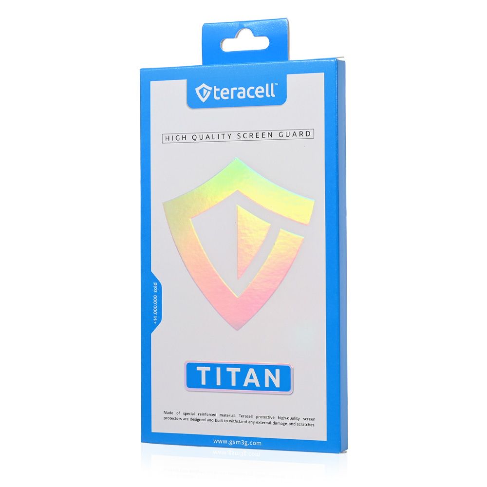 Zastitno staklo Tempered glass Teracell Titan 2.5D za iPhone 17 Pro 6.3 crni