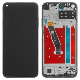 LCD za Huawei P40 Lite E+touch screen crni+frame crni