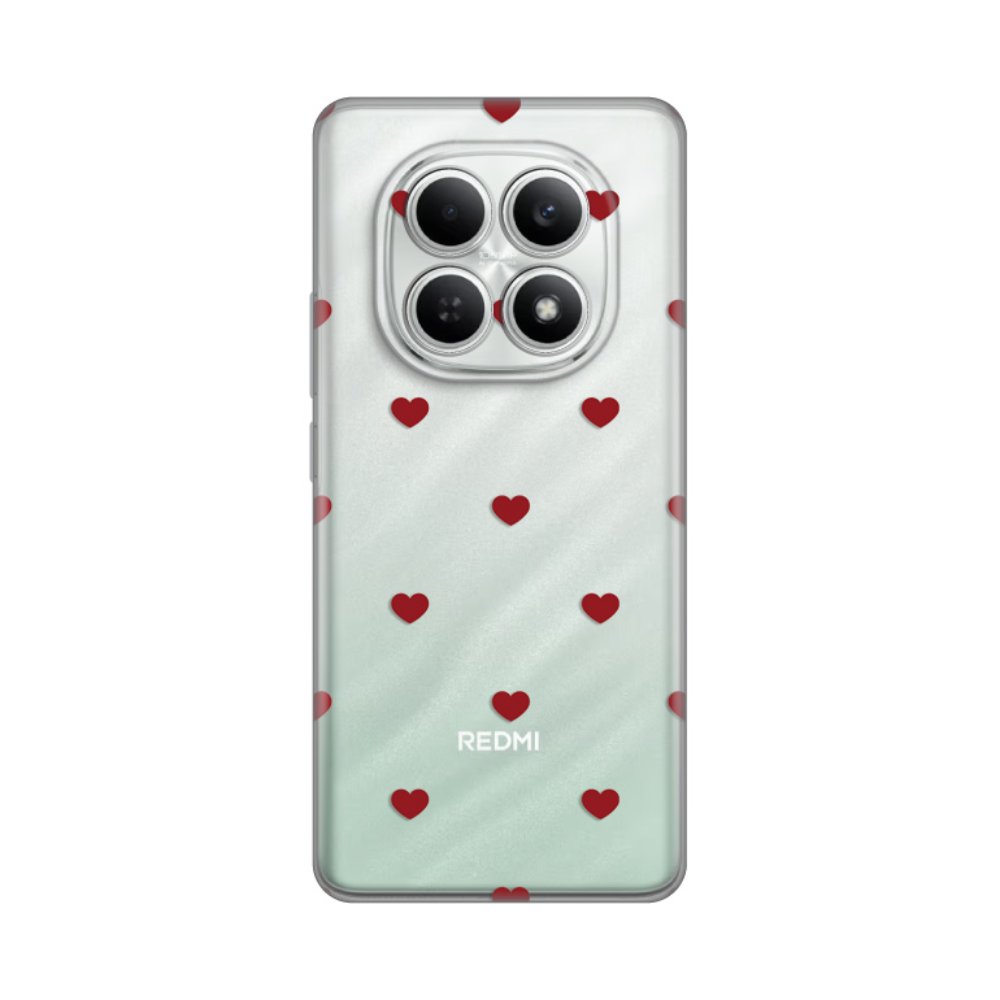 Torbica Silikonska Print za Xiaomi Redmi Note 15 4G Red Hearts