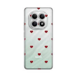 Torbica Silikonska Print za Xiaomi Redmi Note 15 4G Red Hearts
