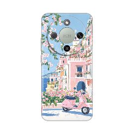 Torbica Silikonska Print za Honor Magic 8 Lite Pink Italy