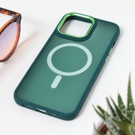 Slika Torbica Magsafe colorful za iPhone 15 Pro Max 6.7 tamno zelena
