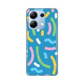 Slika Torbica Silikonska Print za Xiaomi Redmi Note 13 4G (EU) Happy Lines blue