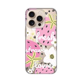 Slika Torbica Silikonska Print Skin za iPhone 16 Pro 6.3 Fresh Pink