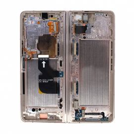Slika LCD za Samsung F936/Galaxy Z Fold 4 + touch screen + frame Beige Service Pack ORG/GH82-29461C