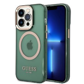 Slika Torbica Guess Hc Magsafe Outline Translucent za iphone 14 Pro 6.1 zlatna (GUHMP14LHTCMA)
