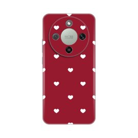 Torbica Silikonska Print Skin za Honor Magic 8 Lite Burgundy Hearts