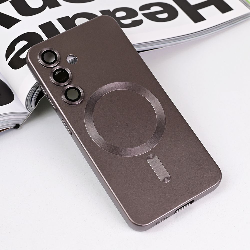 Torbica Magsafe Chrome za Samsung S921B Galaxy S24 siva