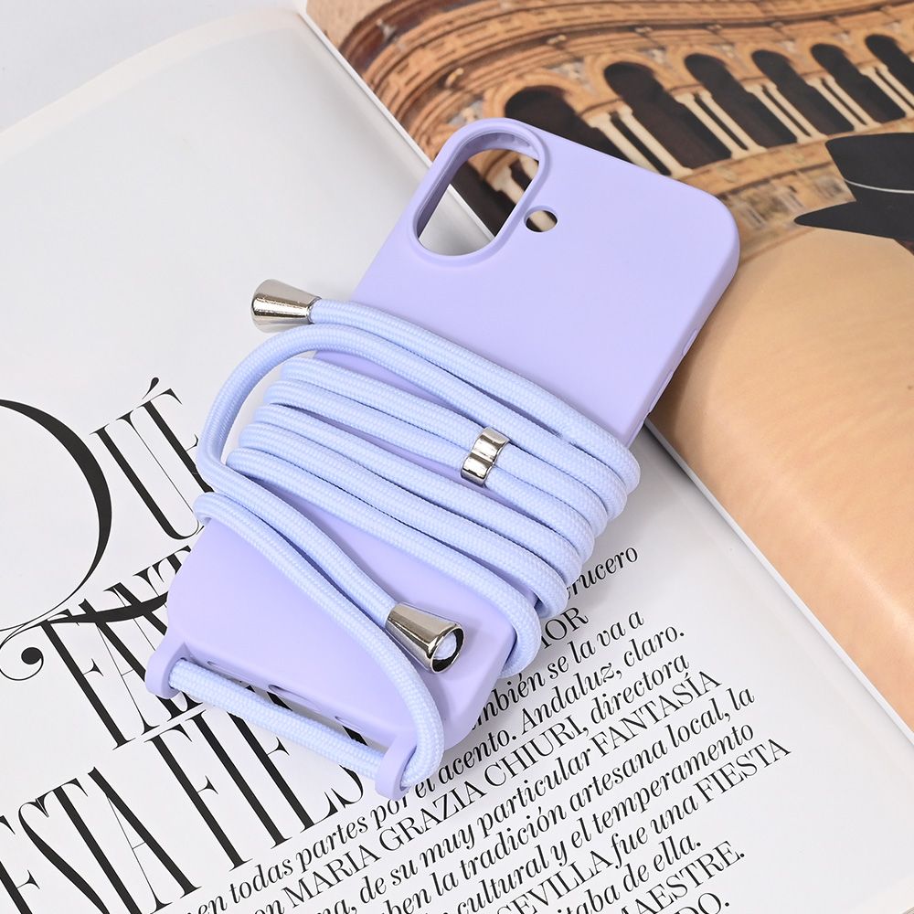 Torbica Crossbody za iPhone 16 6.1 ljubicasta