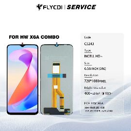LCD za Honor X6a + touch screen Black FLY HD+