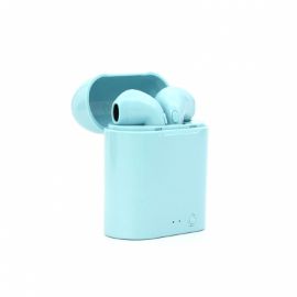 Slika Bluetooth slusalice Airpods i7 mini svetlo plava HQ