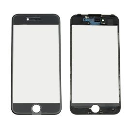 Slika Staklo touch screen-a + frame + OCA za Iphone 7 Crno (Crown Quality)