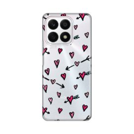 Slika Torbica Silikonska Print Skin za Honor X8a Heart Pattern