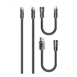 Data kabl REMAX RCC-168 Lyncharge Series 60w 4-in-1 Zinc Alloy  crni