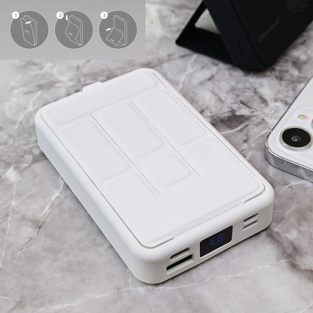 Power bank prenosiva baterija Magsafe Oxpower PD W101 10000mAh bela