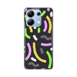 Slika Torbica Silikonska Print za Xiaomi Redmi Note 13 4G (EU) Happy Lines gray