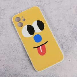 Slika Torbica Smile face za iPhone 12 6.1 zuta