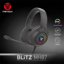 Slika Slusalice Gaming Fantech MH87 Blitz crne