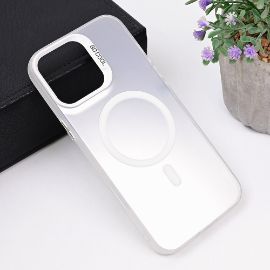 Torbica Magsafe Clear za iPhone 16 Pro Max 6.9 srebrna