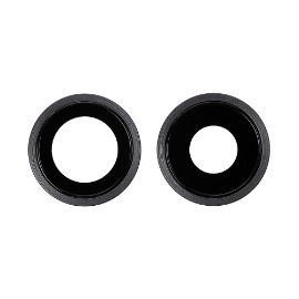 Slika Staklo kamere za Iphone 11 komplet Black (Original Quality)