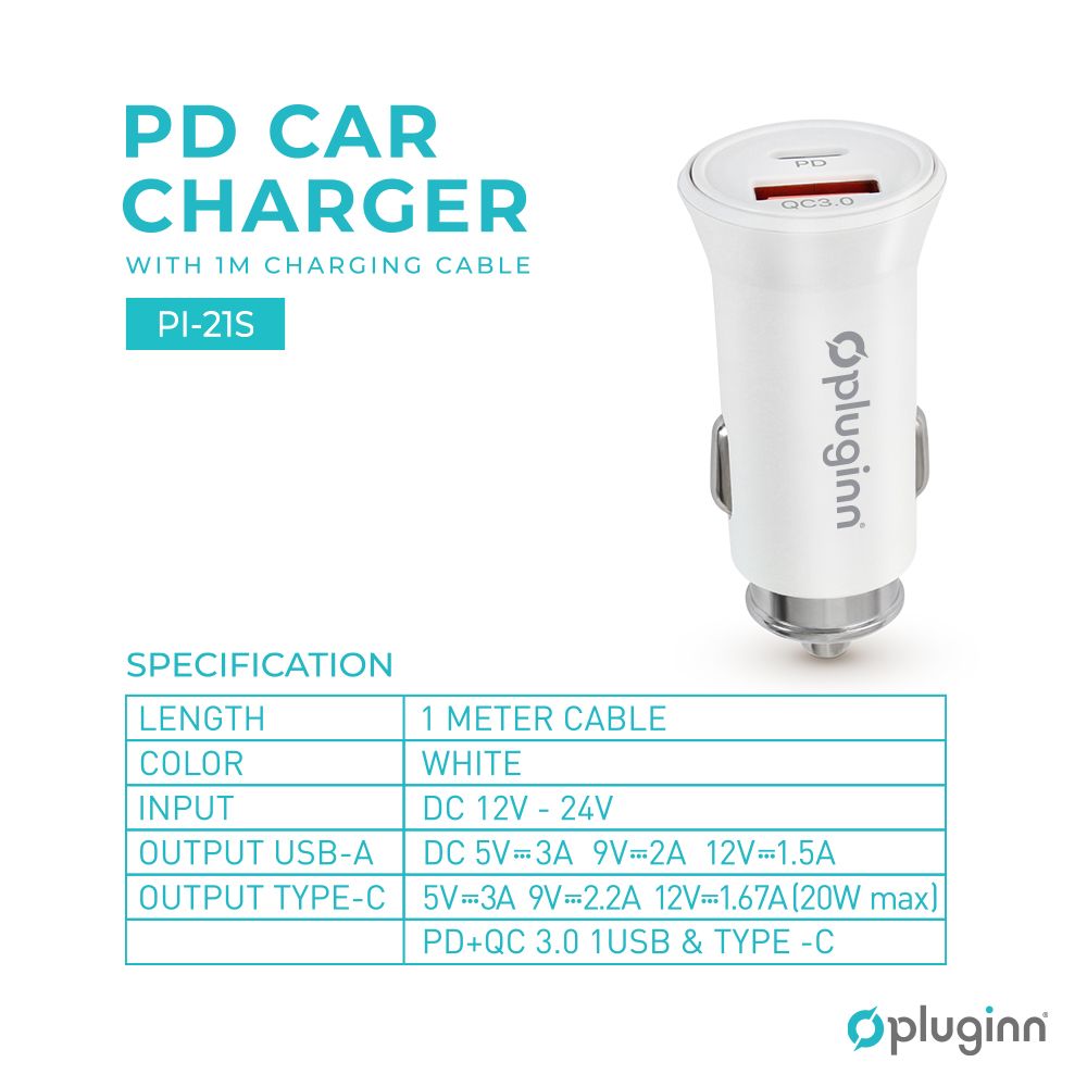 Auto Punj. Pluginn Pi-21s 20w Pd-lighting - slika 2